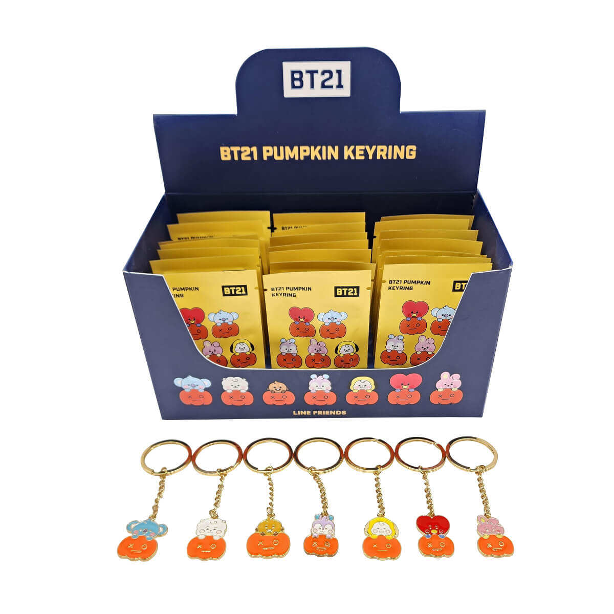 BT21 HALLOWEEN PUMPKIN KEYRING BLIND BOX – LINE FRIENDS_US