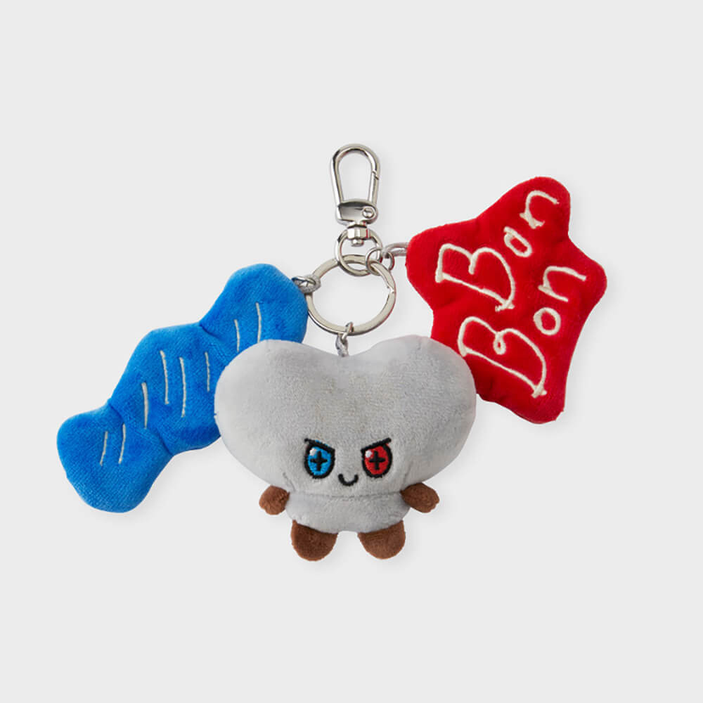 TOYTRON BBS Keychain - Super Soft Plush Bread Barbershop Character Keychains