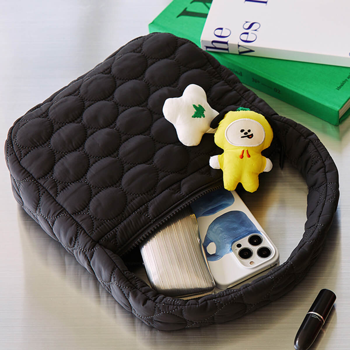 BT21 CHIMMY Padded Hobo Bag – LINE FRIENDS_US - Main Image