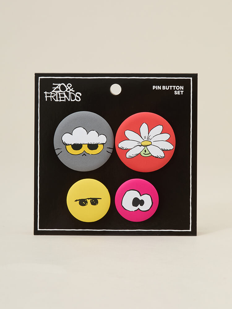 ZO&FRIENDS Pin Badge Set