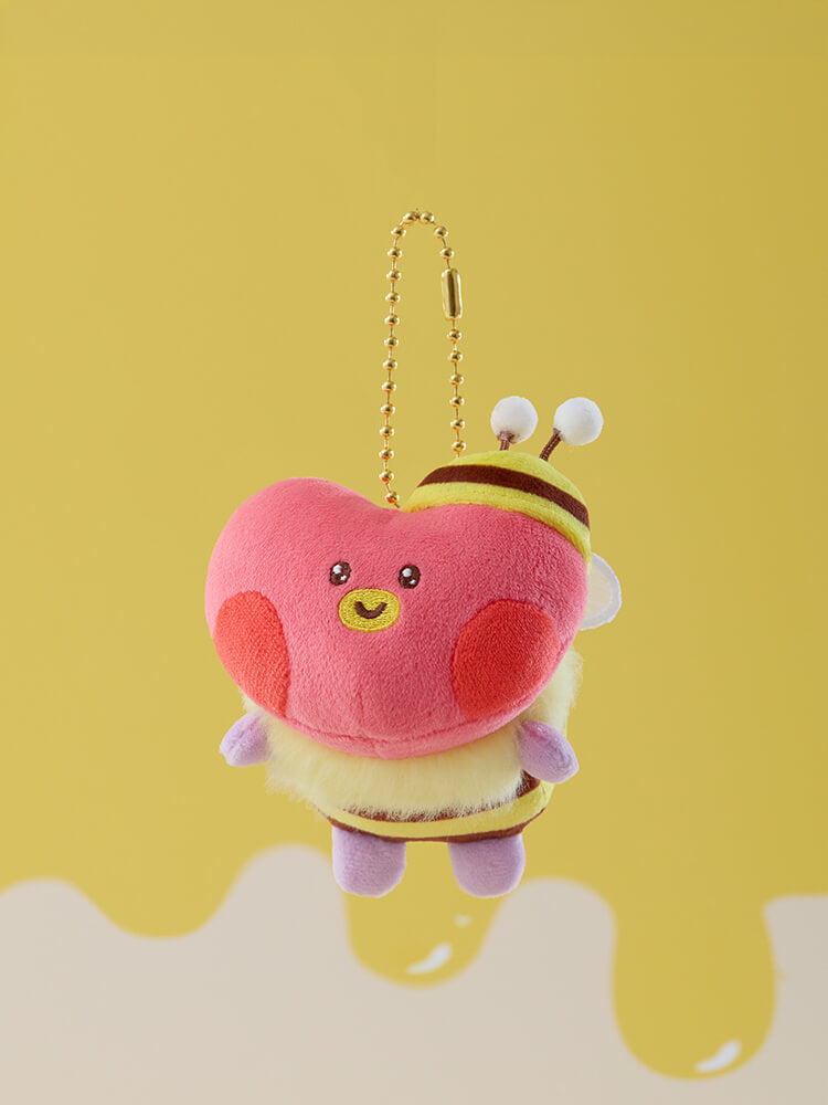 BT21 mini minini Honey Bee Plush Keyring