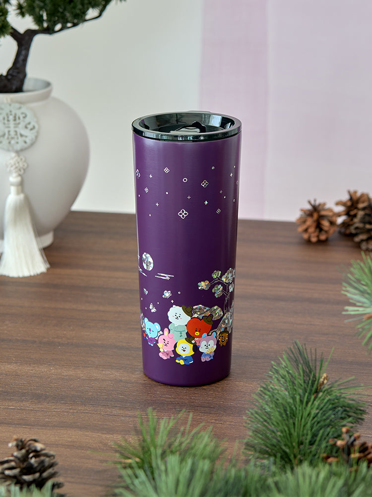 BT21 Premium K-Edition Mother-of-Pearl Graphic Tumbler (710ml)