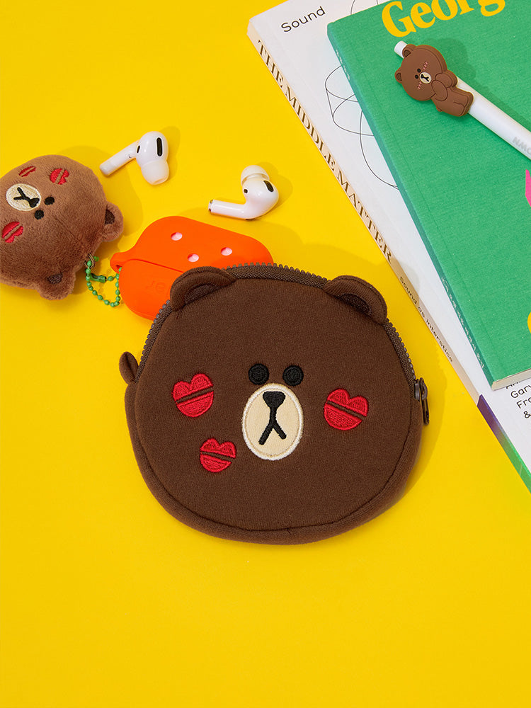 LINE FRIENDS Original Face Pouch