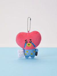 BT21 Today's Face Teardrop Plush Keyring