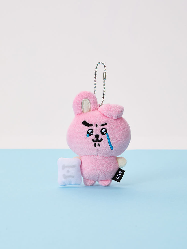 BT21 Today's Face Teardrop Plush Keyring