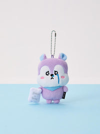BT21 Today's Face Teardrop Plush Keyring