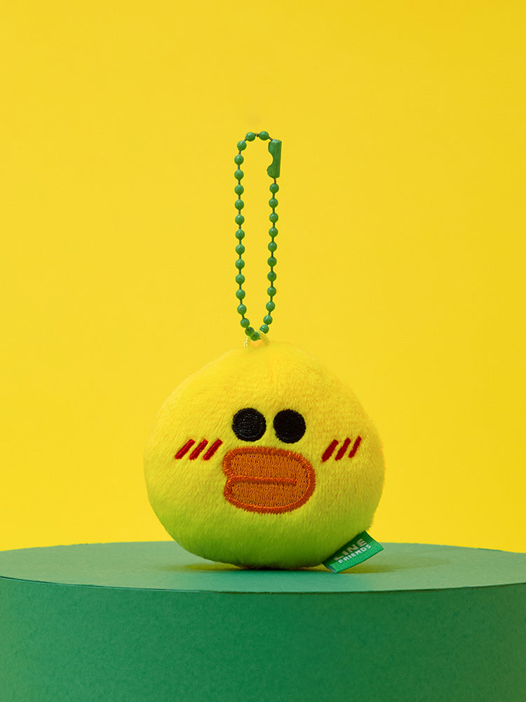 LINE FRIENDS Original Plush Face Keyring