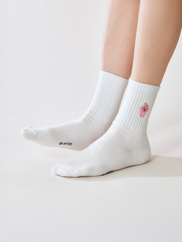 BT21 Basic Lip Embroidery Socks