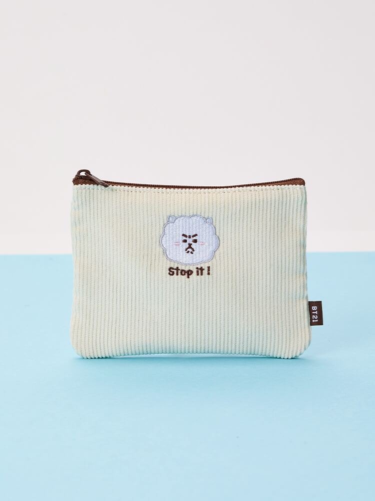 BT21 Today's Face Flat Square Pouch