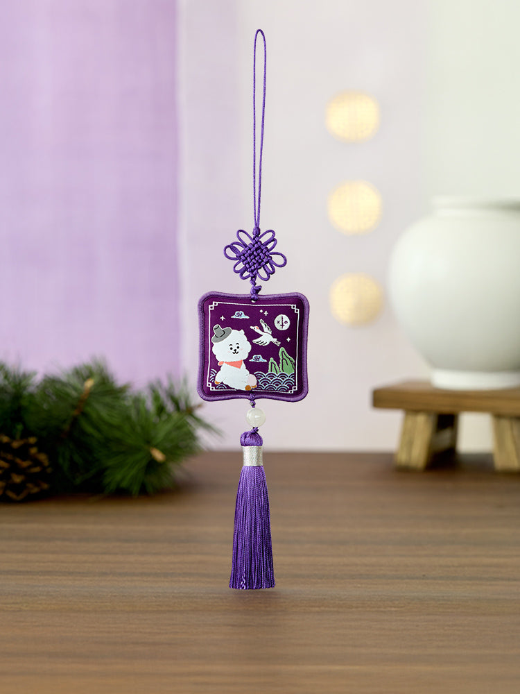 BT21 Premium K-Edition Embroidered Tassel Keyring