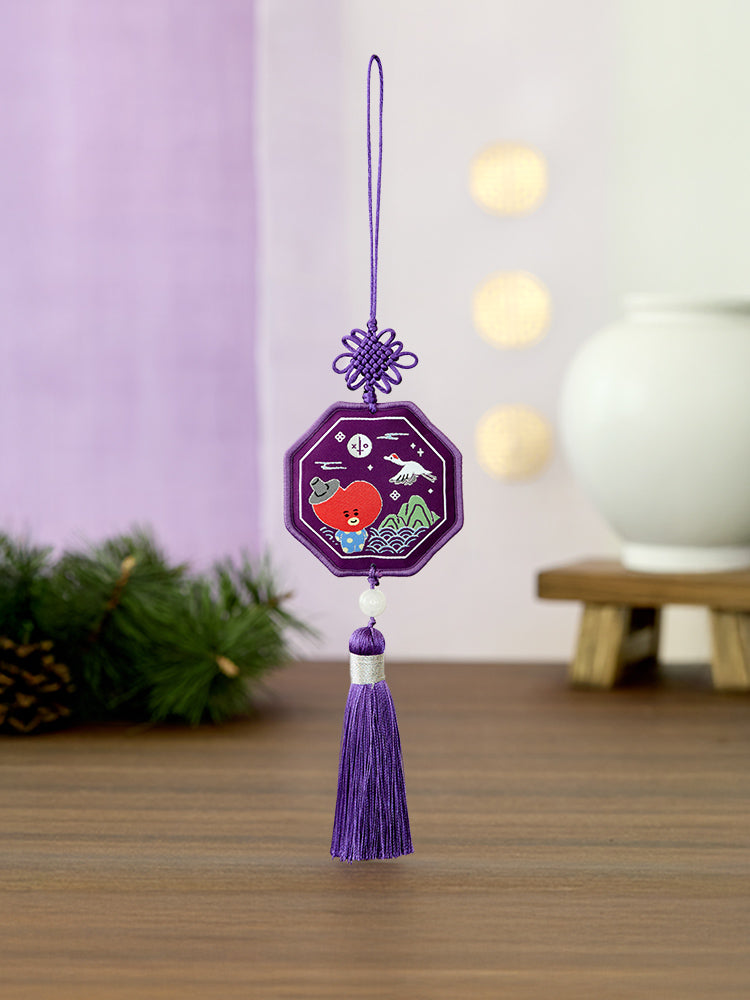 BT21 Premium K-Edition Embroidered Tassel Keyring