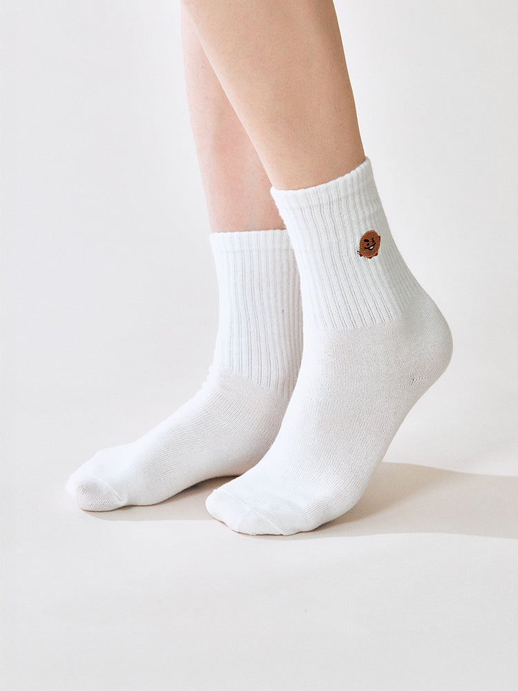 BT21 Basic Lip Embroidery Socks