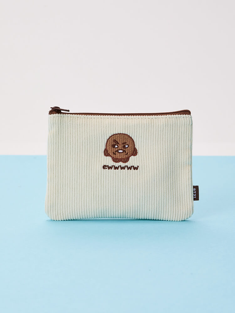 BT21 Today's Face Flat Square Pouch