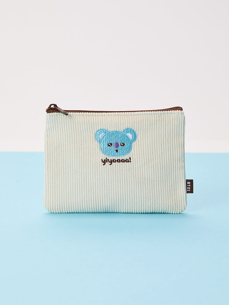 BT21 Today's Face Flat Square Pouch
