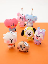 BT21 Today's Face Heartbeat Plush Keyring