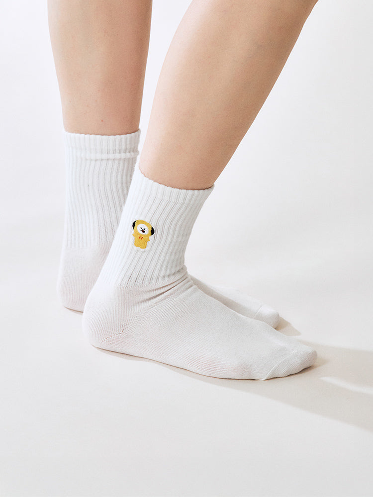 BT21 Basic Lip Embroidery Socks