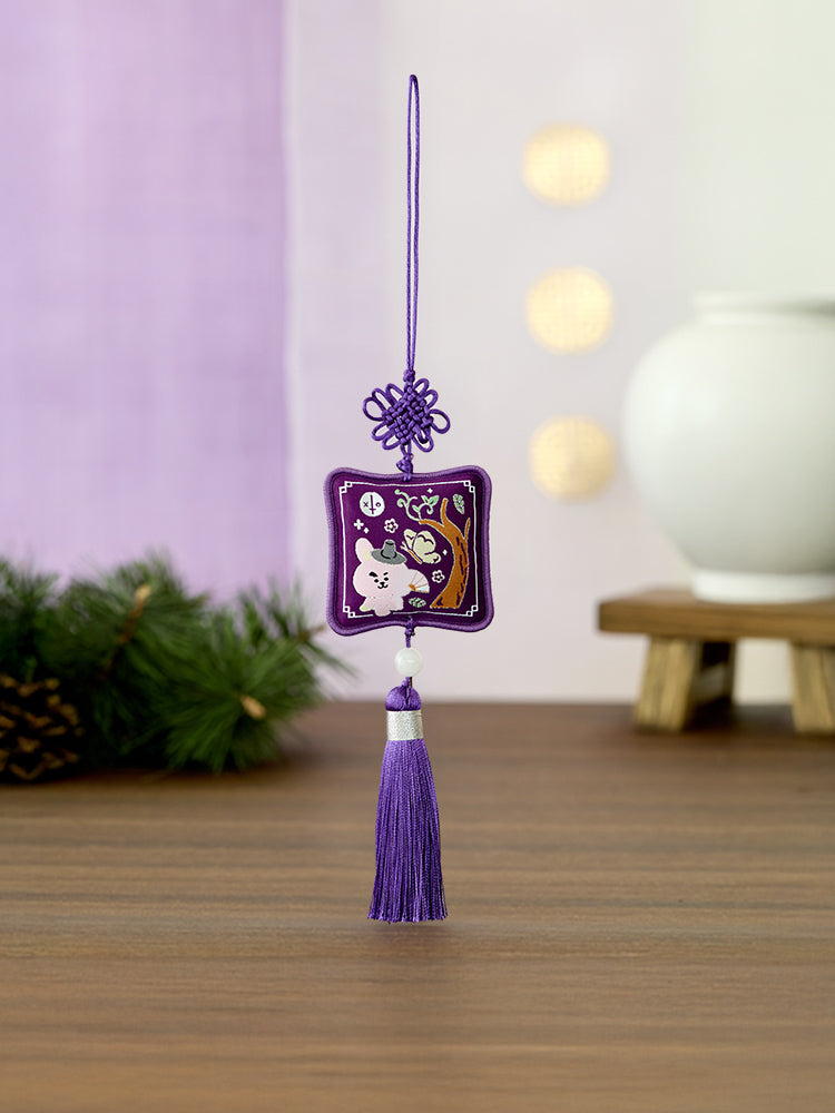 BT21 Premium K-Edition Embroidered Tassel Keyring
