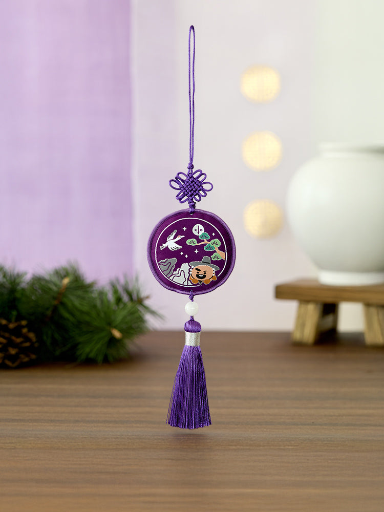 BT21 Premium K-Edition Embroidered Tassel Keyring