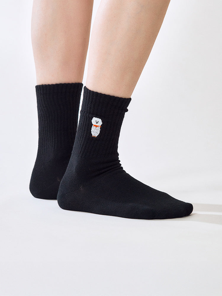 BT21 Basic Lip Embroidery Socks