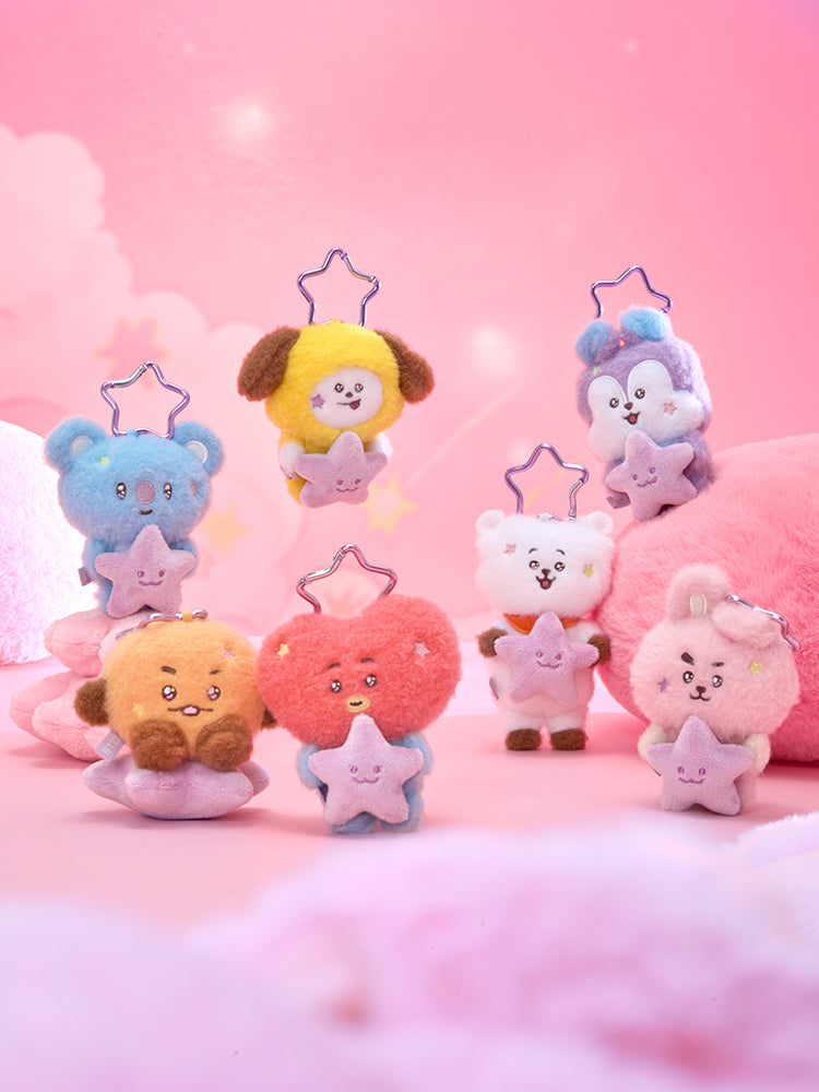 BT21 The Journey Purple Star Plush Keyring
