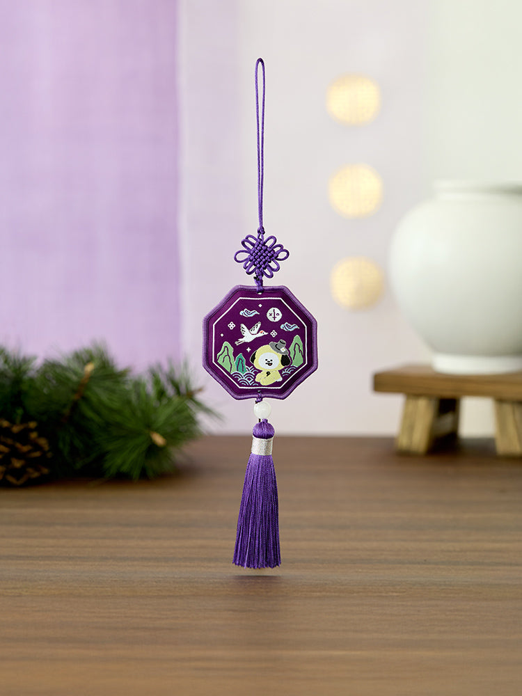 BT21 Premium K-Edition Embroidered Tassel Keyring