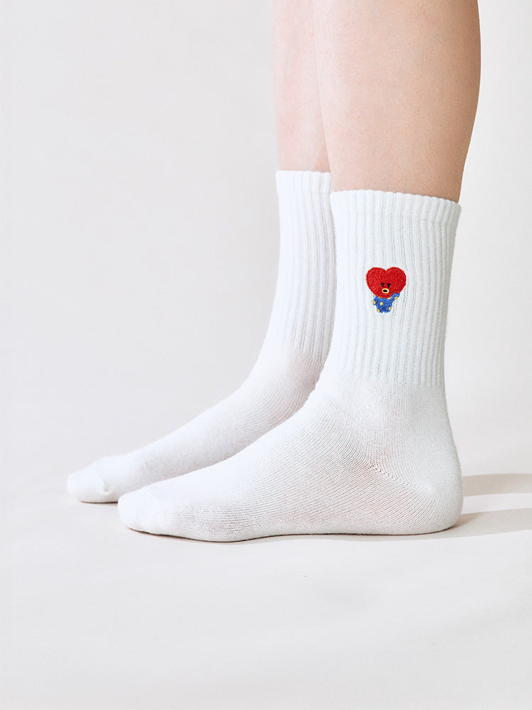 BT21 Basic Lip Embroidery Socks