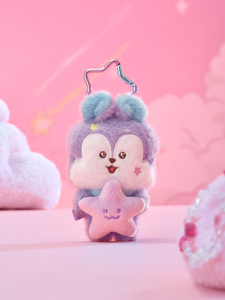 BT21 The Journey Purple Star Plush Keyring