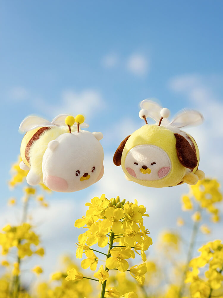 BT21 mini minini Honey Bee Plush Keyring