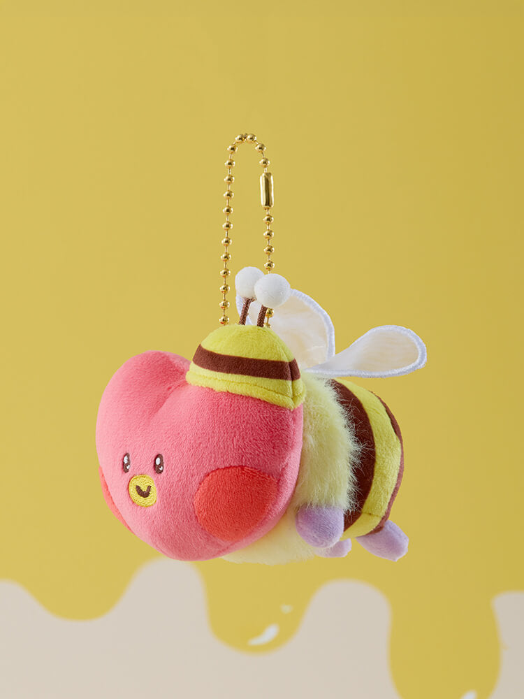 BT21 mini minini Honey Bee Plush Keyring