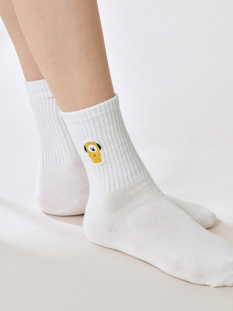 BT21 Basic Lip Embroidery Socks