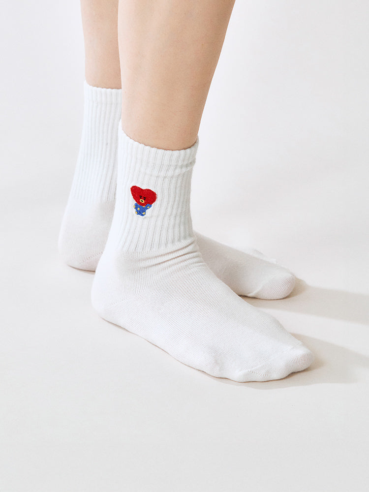 BT21 Basic Lip Embroidery Socks