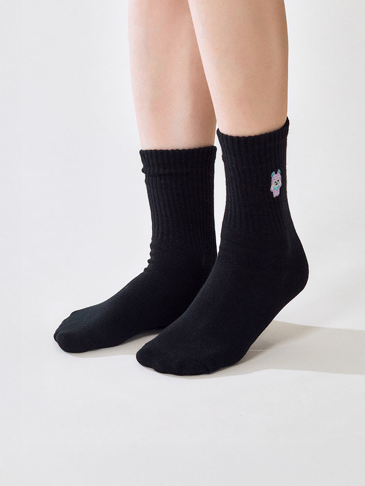 BT21 Basic Lip Embroidery Socks