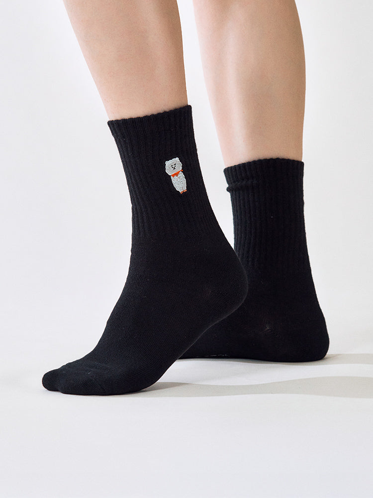 BT21 Basic Lip Embroidery Socks