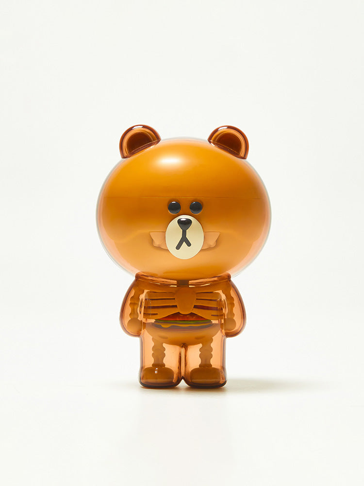 LINE FRIENDS BROWN Funny Anatomy Figure