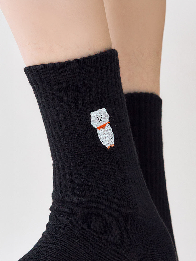 BT21 Basic Lip Embroidery Socks