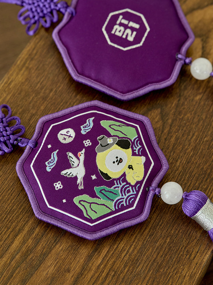 BT21 Premium K-Edition Embroidered Tassel Keyring