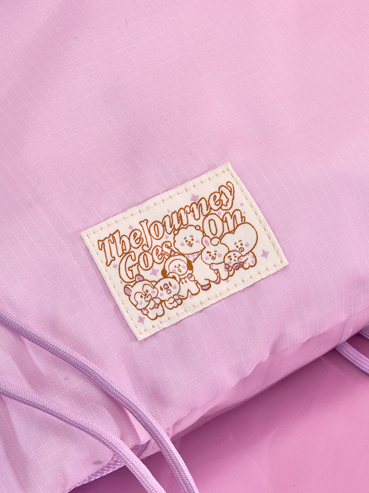 BT21 The Journey Clear Pocket String Backpack