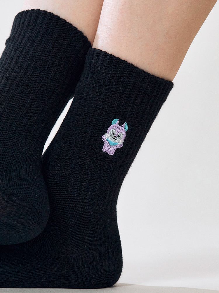 BT21 Basic Lip Embroidery Socks