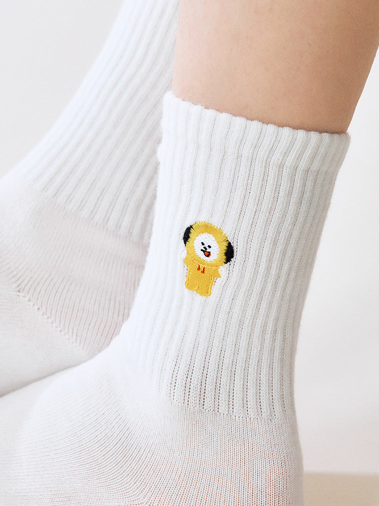 BT21 Basic Lip Embroidery Socks