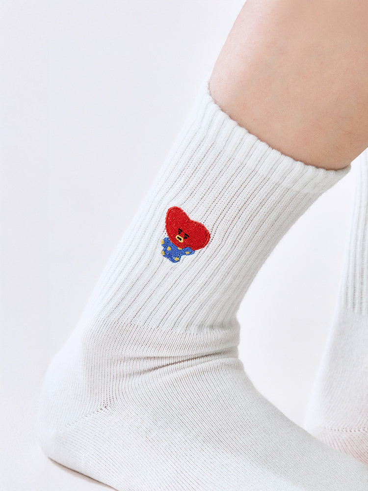 BT21 Basic Lip Embroidery Socks