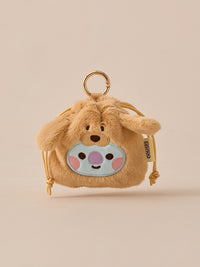 BT21 Fluffy mini Bag Charm Pouch