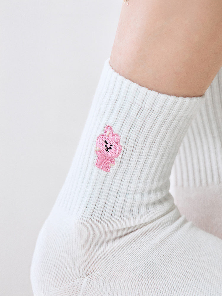 BT21 Basic Lip Embroidery Socks