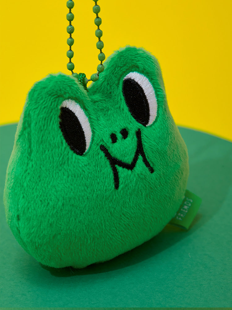 LINE FRIENDS Original Plush Face Keyring