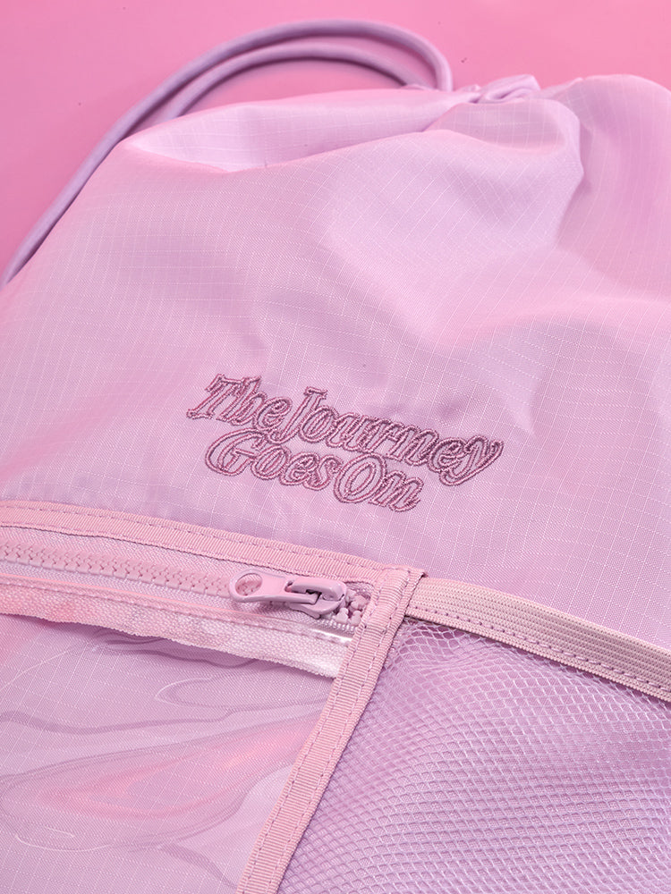 BT21 The Journey Clear Pocket String Backpack