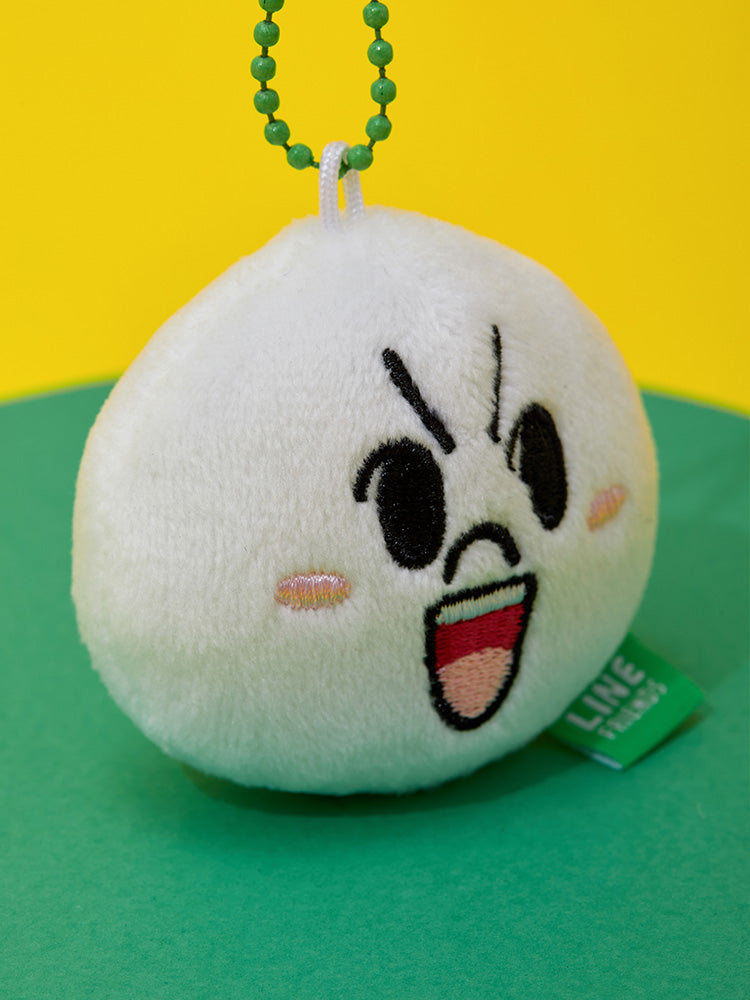 LINE FRIENDS Original Plush Face Keyring