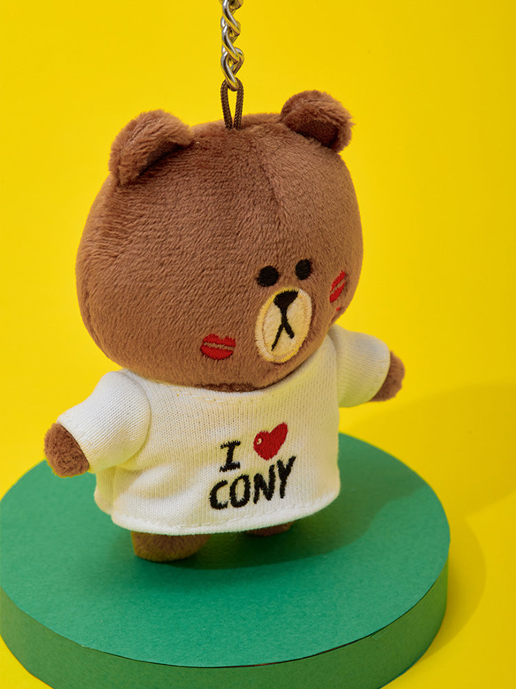 LINE FRIENDS Original Plush Keyring
