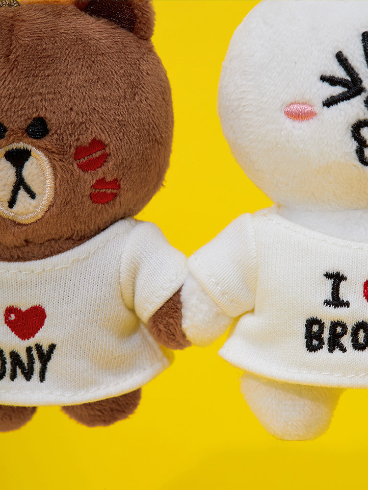 LINE FRIENDS Original Plush Keyring