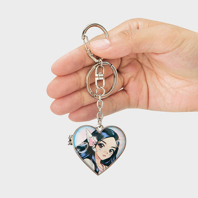 NewJeans Get Up Metal Mirror Keyring (MINJI)