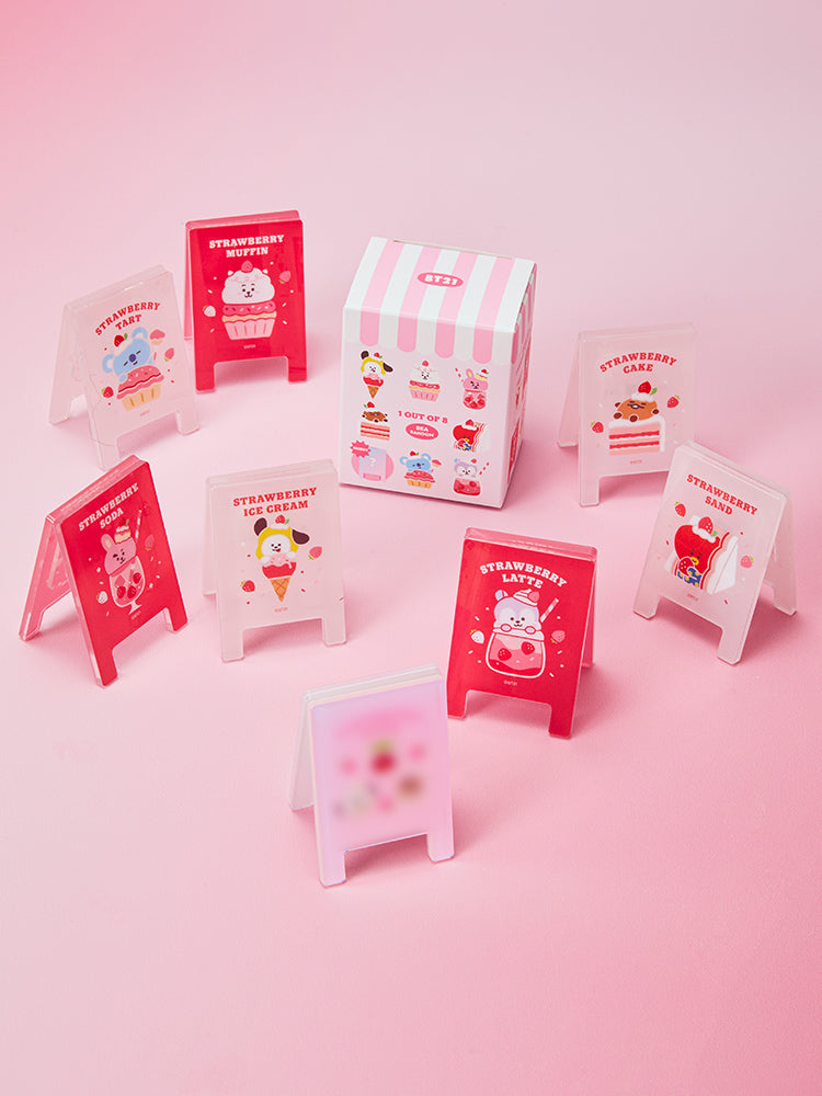 BT21 Strawberry Party Random Acrylic Clips (8 Types)