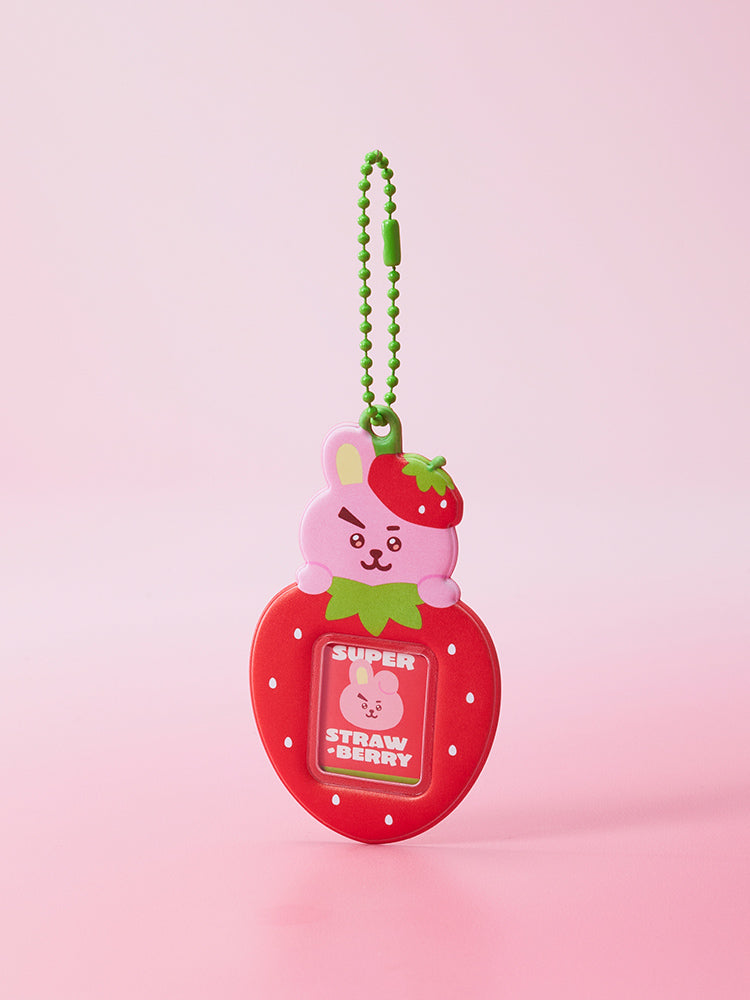 BT21 Strawberry Party PVC Mini Photo Holder Keyring – LINE FRIENDS_US